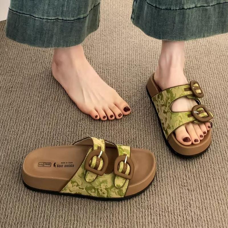 Flats Slippers Women Summer Cozy Shoes Dress Sandals New Casual Slides Woman 2025 Flip Flops Trend Walking Zapatos Femme