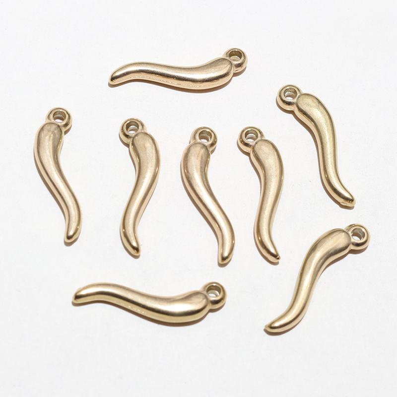 10pcs Enamel Chili Pepper Pendant Charms Stainless Steel  DIY Jewelry Making Accessories for Earrings Necklace Bracelet