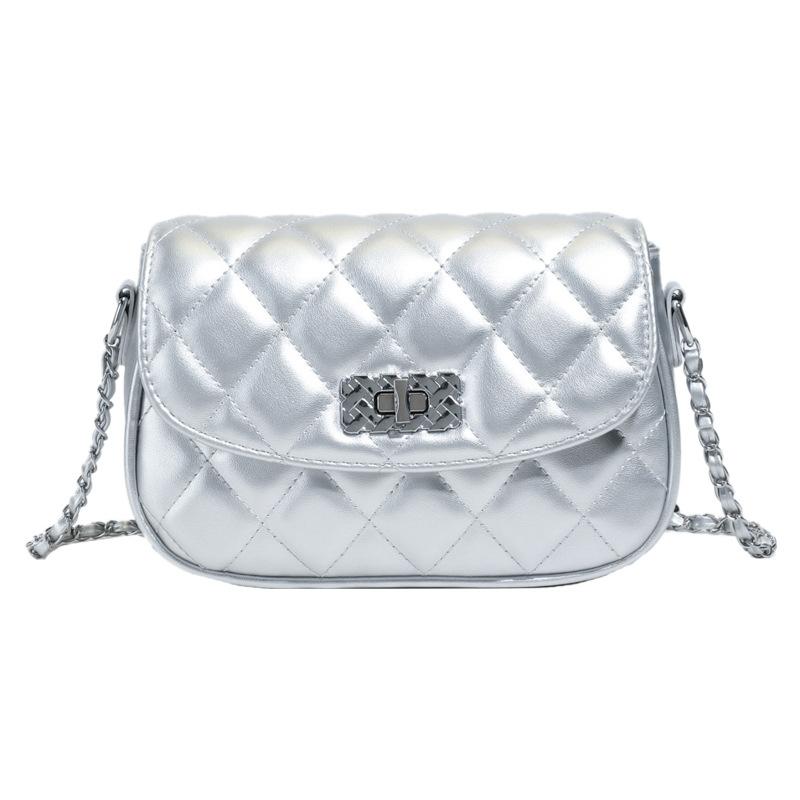 Summer Small Bag Women's Bag New Popular Fashion Chain Bag Messenger Bag Diamond Square Bag