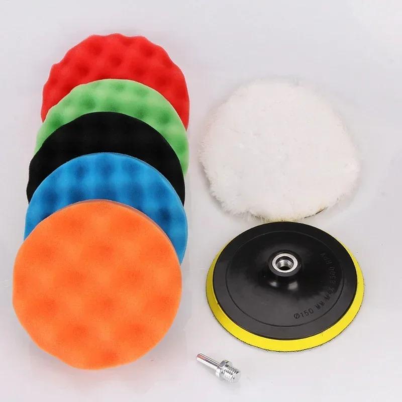 Inch Buffing Pad Kit Wool Felt Polishing Pad Wheel for Tile Glass Stainless Steel Car Polish Scratche Repair Tools
