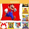 Game Super Funny Mario Printed Pillowcase Cushion Cover Sofa Car Bed Sofa Decor