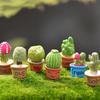 Delightful Mini Cactus Resin Ornament For Charming Fairy Garden Decor Craft