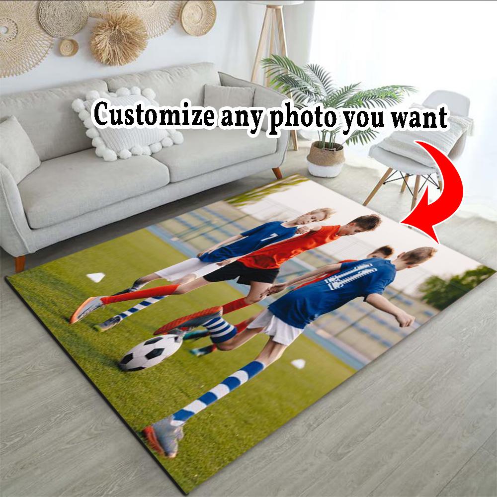 Customize Image Customizable photos Area Rug Suitable for Foyer Study room Playrooms Dormitory Antislip Carpet Decorate Offices Birthday/Christmas Gif