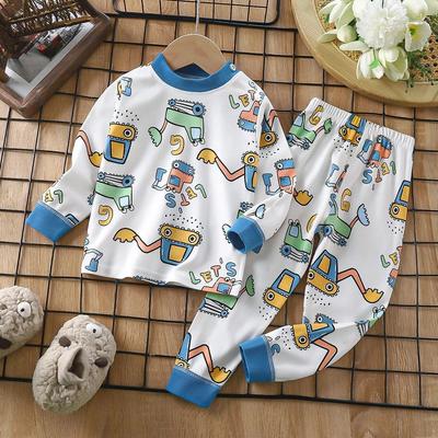 Children's Cotton  Clothes And Long Johns Underwear Set Home Clothes For Boys And Girls Children's Clothing Pajamas