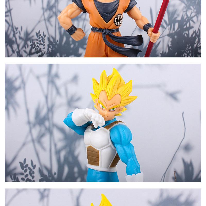 Seven Dragon Ball figurine, awakened Sun Wukong figurine, Bejita anime model, collectible gift
