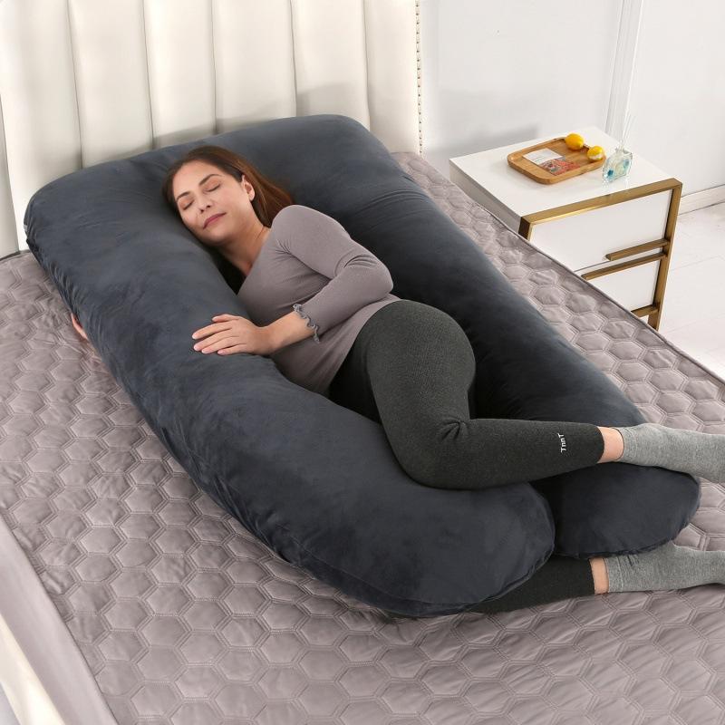 Maternity Pregnancy Pillow U Shaped Full Body Support Pillow Washable Cover Sleeping Pillow for Pregnant Women Back Waist Belly