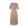 Jiu Zi Anna Kou Elegant Holiday Floral Print Dress