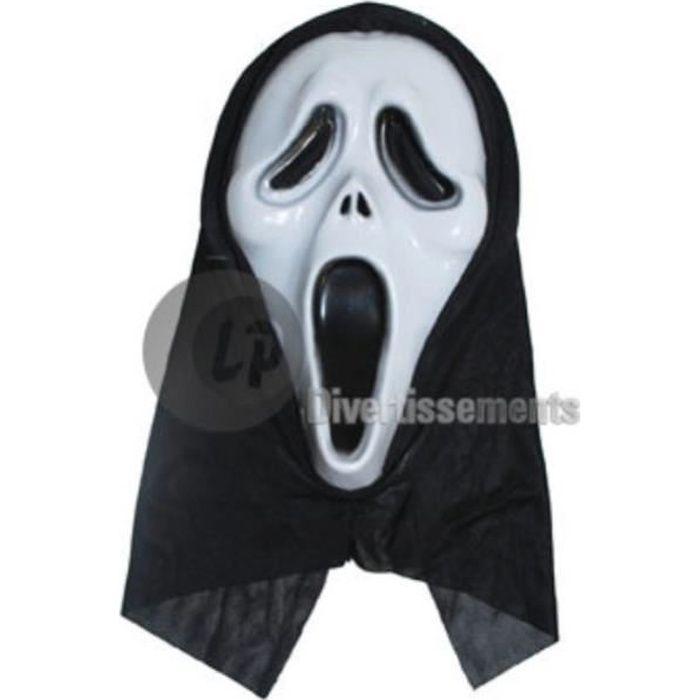 Ghost Mask with Balaclava - CESAR - Adult - Black - Multicoloured