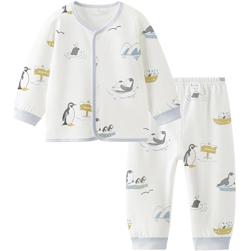 TONGTAI Kids' Pure Cotton Thermal Underwear & Pajama Set