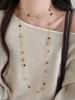 Autumn and Winter Long Tiger Eye Stone Pearl Beads Long Sweater Chain For Women's Popular Necklace New Jewelry Accessories