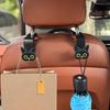 Car Seats Headrest Hook, Auto Seats Hook Hangers Storage Organizers Interior Accessories for Purse Coat Umbrellas