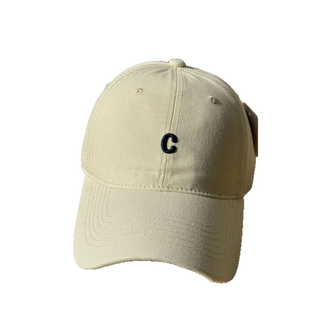 New baseball cap women's spring and summer simple wide brim big head circumference soft top cap showing face small sun hat