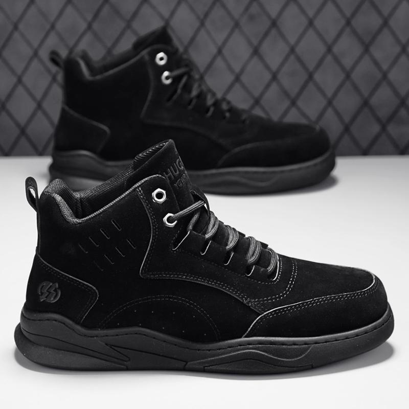Sneakers Men 2025 New High Top Fashion Flat Retro Soft Sole Anti Slip Outdoor Large Size 38-48 Running Sports Shoes for Man