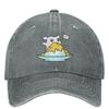 Cute Line Puppy Maltese Casual Baseball Cap Summer Shaved Ice Trucker Hat Sun-Proof Outdoor Sport Snapback Cap