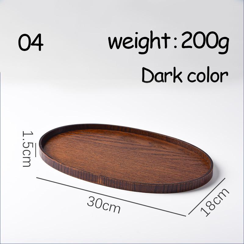 Ovale Serviertabletts, Geschirr, Dessert, Tee, Untertasse, Untersetzer, Kaffee-Untersetzer, Holzteller, Aufbewahrung, Lebensmittel-Display, Home Hotel Decor