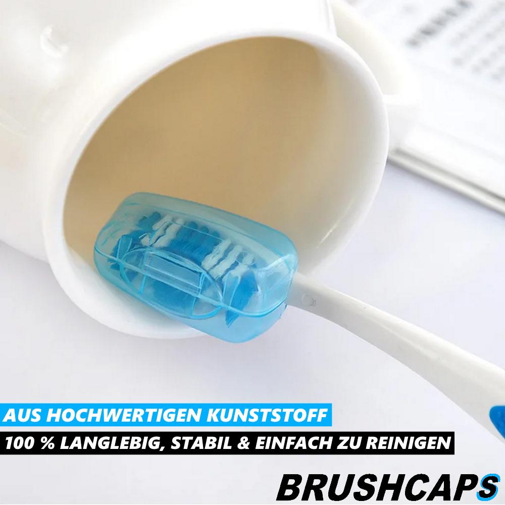 BRUSHCAPS Toothbrush Protective Cap Toothbrush Head Cover Toothbrush Protector [4 Pack]