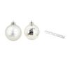 Set de 8 boules decor rayures de noel