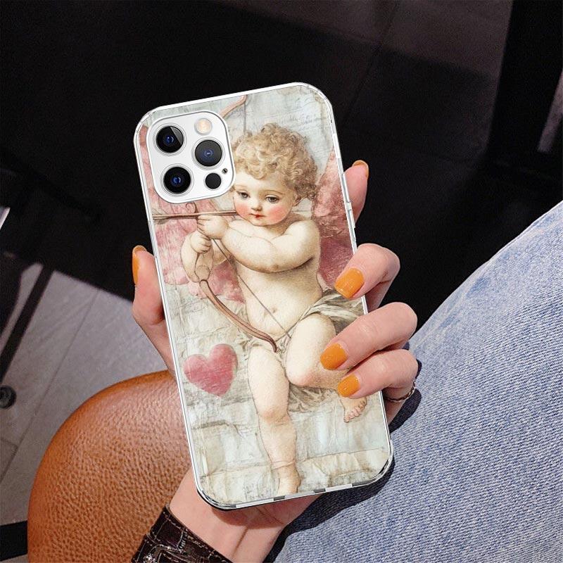 Bible Angel Phone Case For iPhone 17 Air 16 Pro Max 16E 15 + 14 Plus 11 12 13 Mini 7 8 SE Gift Print Cover Fundas