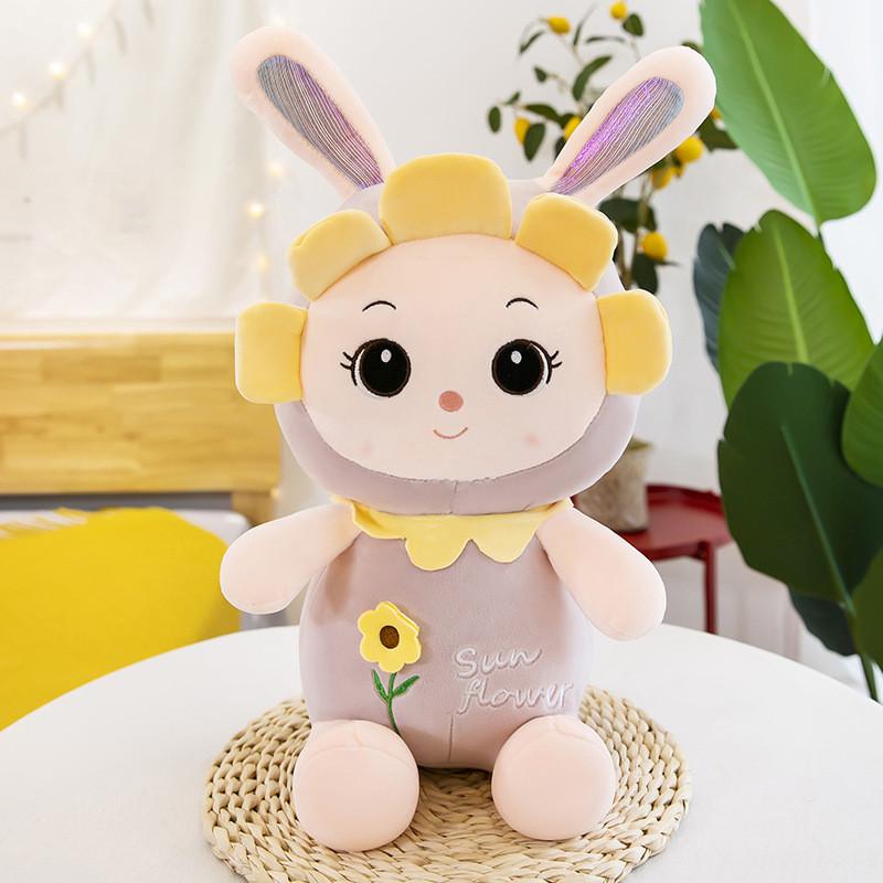 Sunflower Rabbit Plush Toy Cartoon Animal Stuffed Doll Cute Kids Gift Birthday