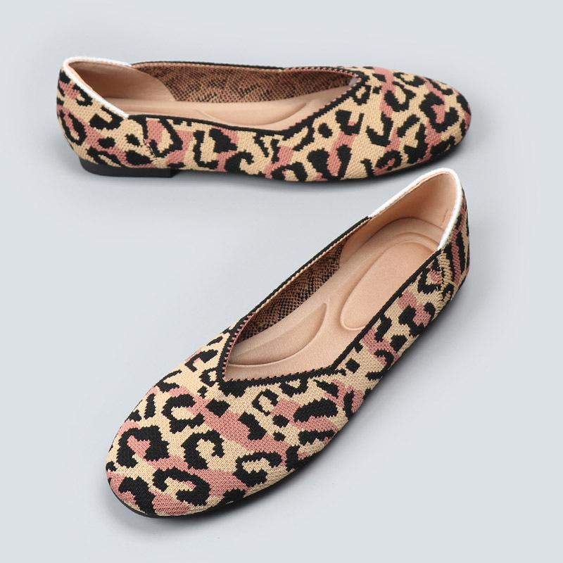 Fashion 2024 Women Round Toe Single Shoes Weave Flat Breathable Spring Autumn Comfortable Soft Sole Spring Summer Knitting Shoes 34Foot22cm 3639₽