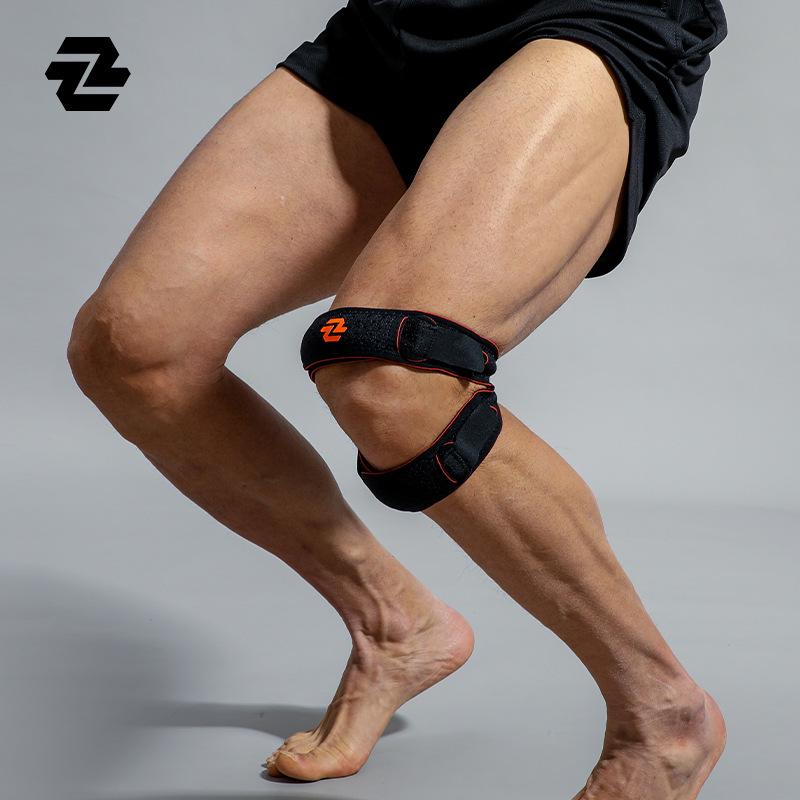 

Patellar Band for Sports: Knee Support and Shock Absorption for Running, Basketball, Football, Badminton, Table Tennis Training. One Size [Pair] розовый/серый