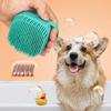 Haustier Hund Silikon Badebürste Reinigungspflege Baby Babybad MassagebürsteHundebürste Shampoo Massagegerät Badebürste Haustierbedarf