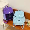 Large Capacity 2 New Backpack Women's Light Drawstring School Bag Student Commuter Solid Color Tide Leisure Mountaineering Backpack