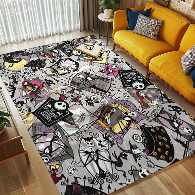 Nightmare Fabric Living Room Non-Slip Area Rug Soft Carpet for Bedroom Game Playroom Sofa Office Home Decor Doormat Christmas Gift C9211535
