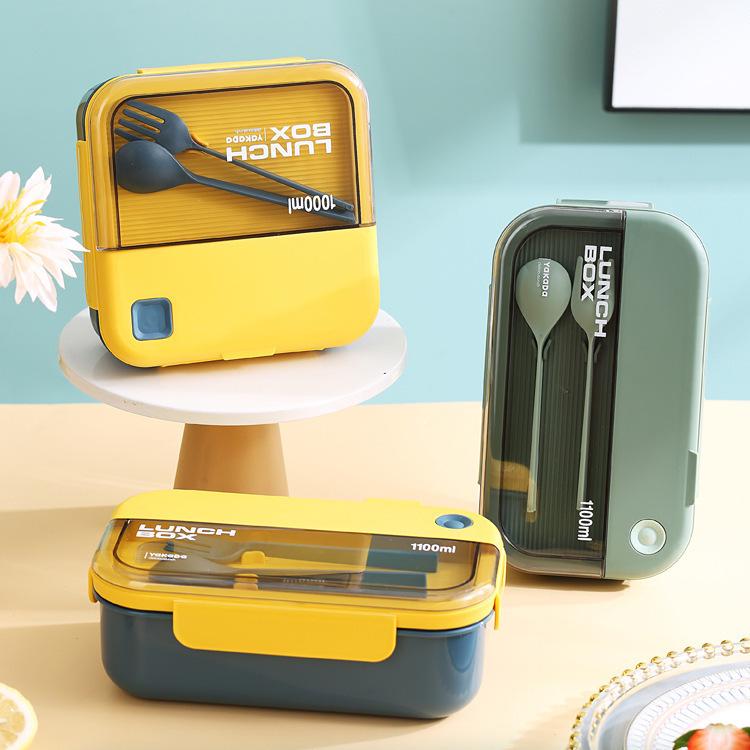 Microwave-Safe Insulated Bento Box with Cutlery for Office & School