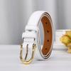 2.4Cm New Korean Version Of Simple Fashion Trend Belt Women'S Genuine Leather First Layer Cowhide Versatile Casual Pants Belt Belt