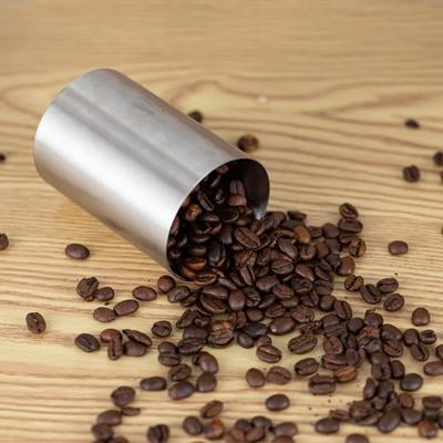 New 304 Stainless Steel Tea Canister Mini Durable Coffee Storage Tins Can Universal Powder Canister for Matcha Powder