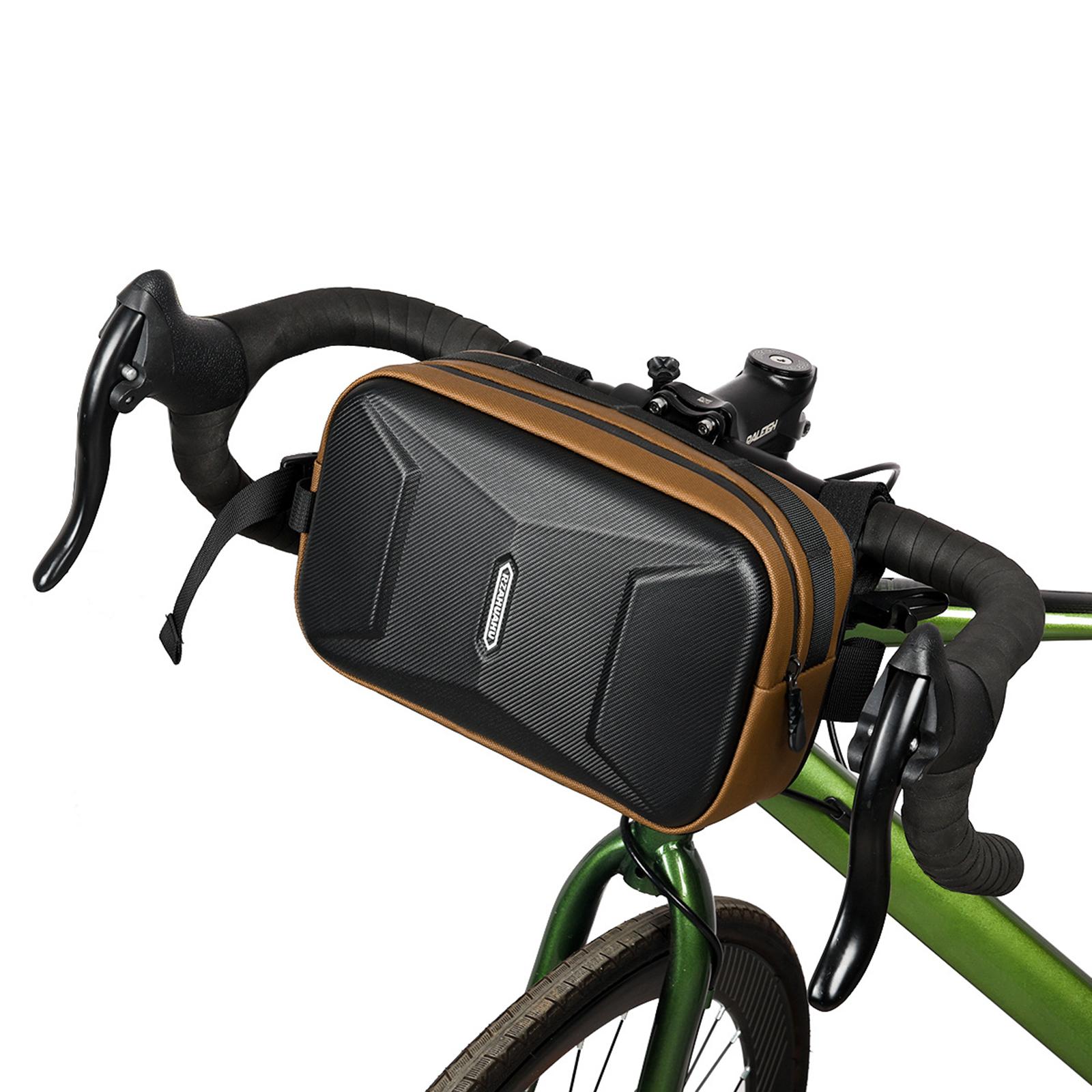 Сумка на руль велосипеда Передняя сумка для велосипеда 3л Сумка для хранения руля Передняя сумка на перекладину велосипеда коричневый