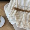 Spicy Girl Sexy Hollow-Out Long-Sleeve Knitted Sweater, 2025 Spring Collection - Loose Fit, Lightweight Women's Top