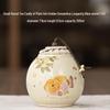 Yipan Wood Ash Glazed Ceramic Tea Caddy - Golden Osmanthus