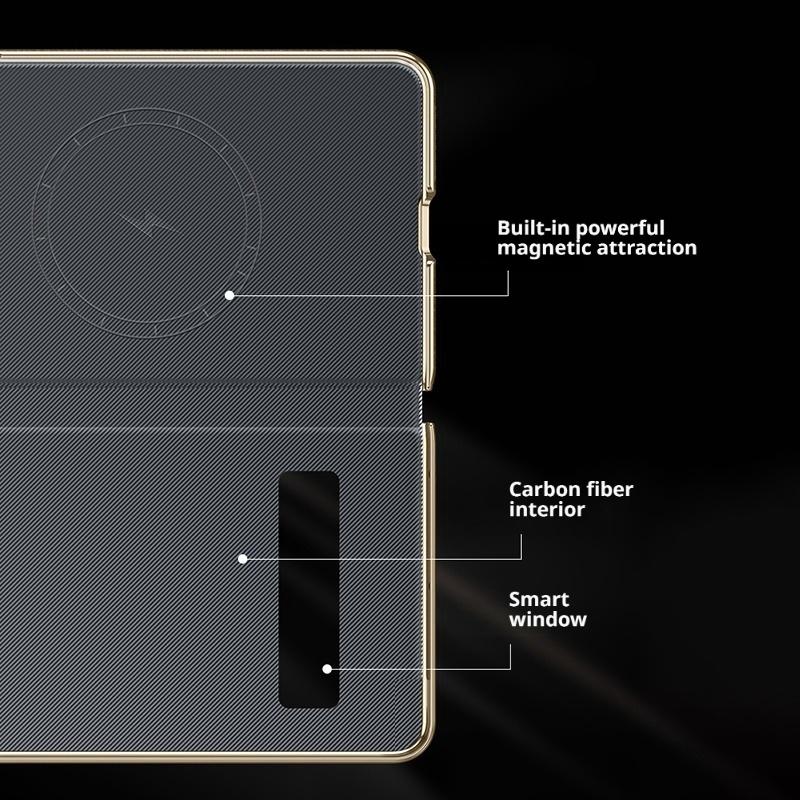 For Samsung Galaxy Z Fold 7 Nappa Leather Case Full-coverage Dual Hinge Camera Lens Protection Bulit-in Magnet Smart View Cover