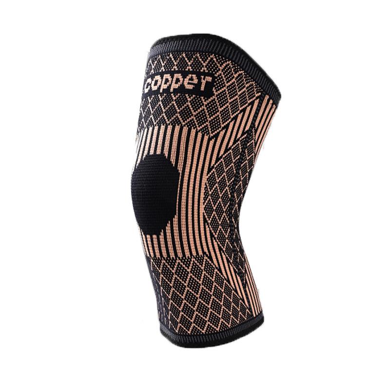 

Медные волоконные наколенники Вязаные наколенники с ионами меди Спортивные наколенники для баскетбола Вязаные дышащие L size