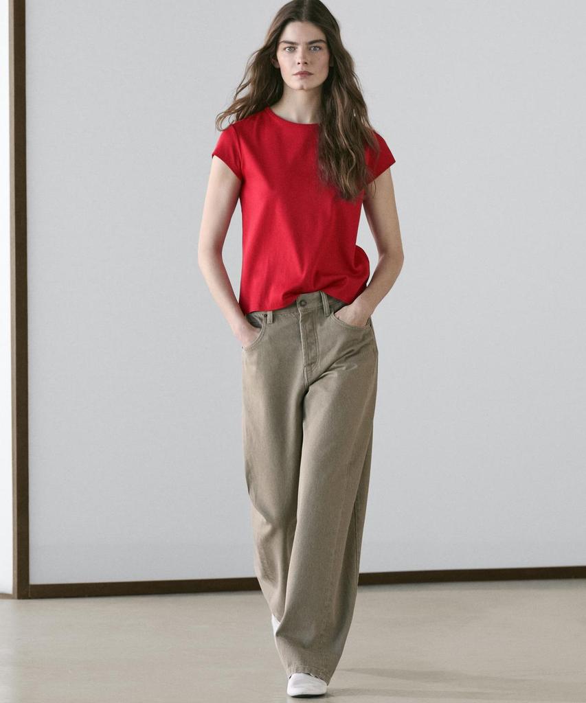 Masimodutti Balloon Mid-Waist Pants