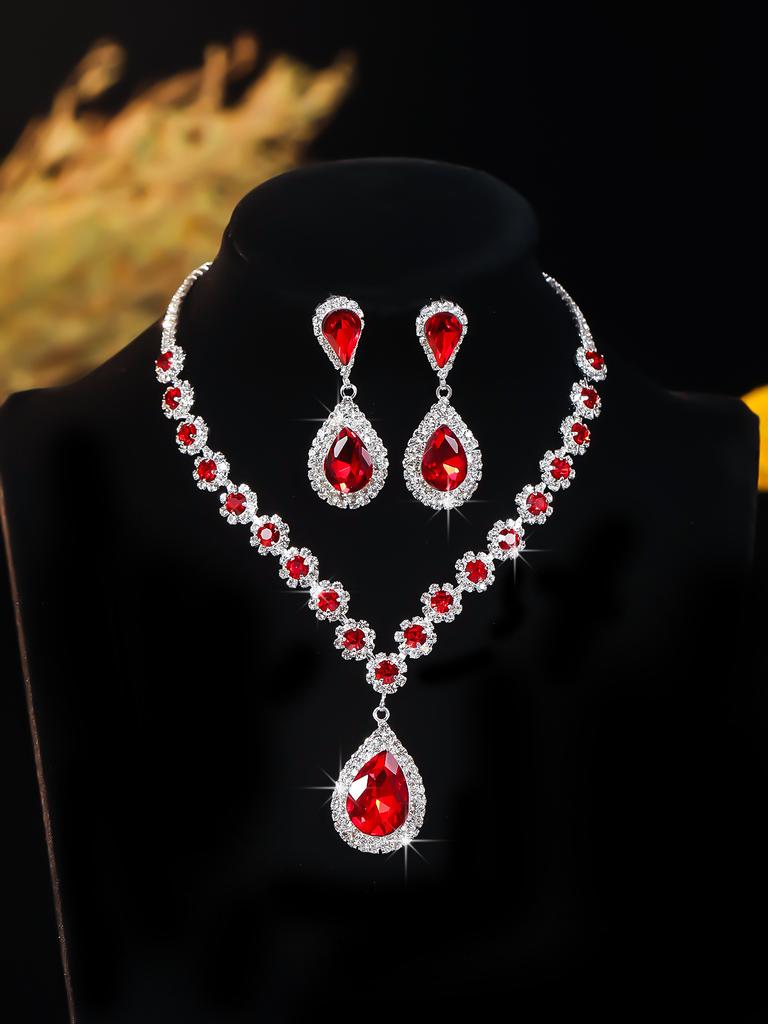 Alloy Necklace Set - Fashionable Banquet Jewelry Chain For Women - Bridal Wedding Jewelry Set