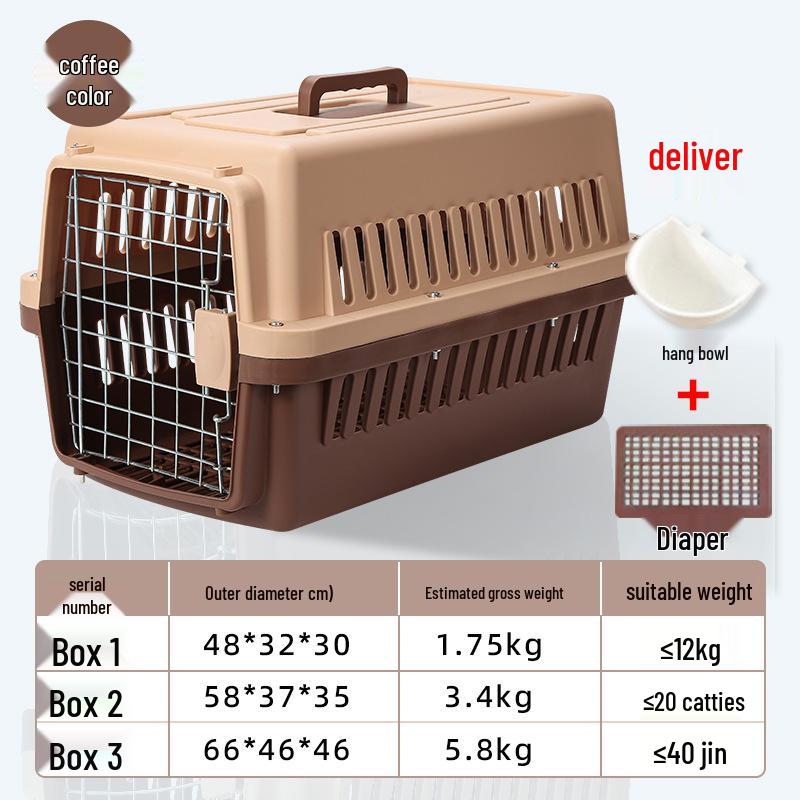 Portable Pet Travel Carrier: Airline-Approved Cage for Cats and Dogs (Various Sizes)