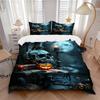 3pcs Skull Print Duvet Cover Set - Includes 1 Duvet Cover and 2 Pillowcases, No Quilt Core, All-Season Home Decor Yy251111048