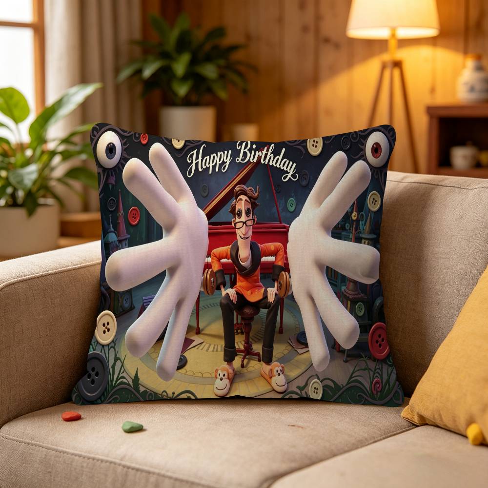 Coraline & The Secret Door Maple Design Cushion Cover Happy Autumn Harvest decor Holiday Decorati Pillow Cover