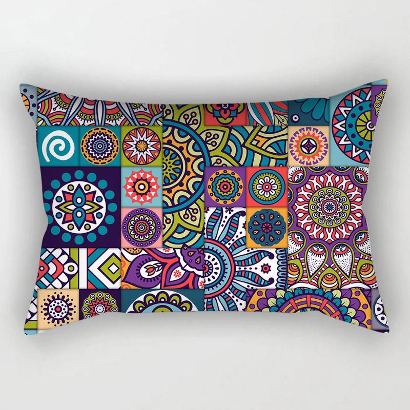Mandala Cushion Cover 30x50 Polyester Vintage Pattern Pillowcover Decorative Sofa Cushions Throw Pillows Home Decor Pillowcase