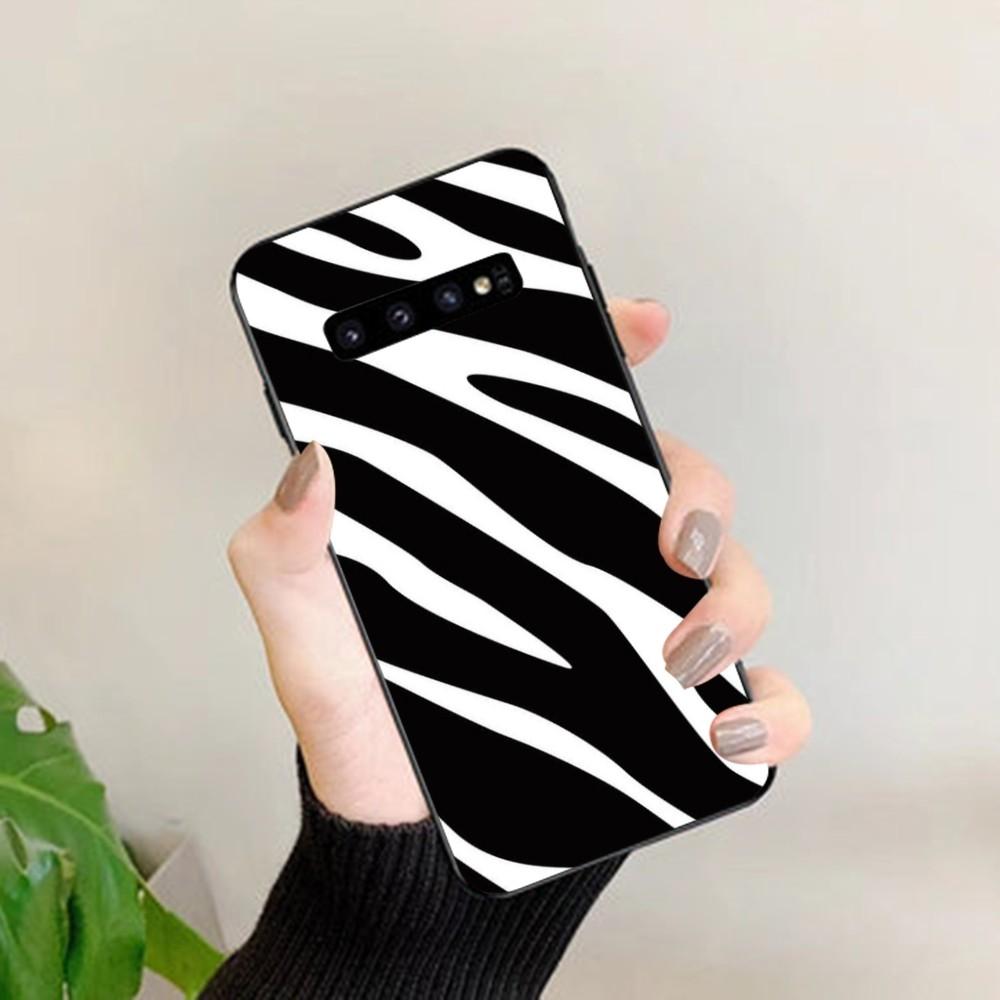 Fashion Zebra Print Phone Case For Samsung S 9 10 20 21 22 23 30 23plus Lite Ultra FE S10lite Fundas