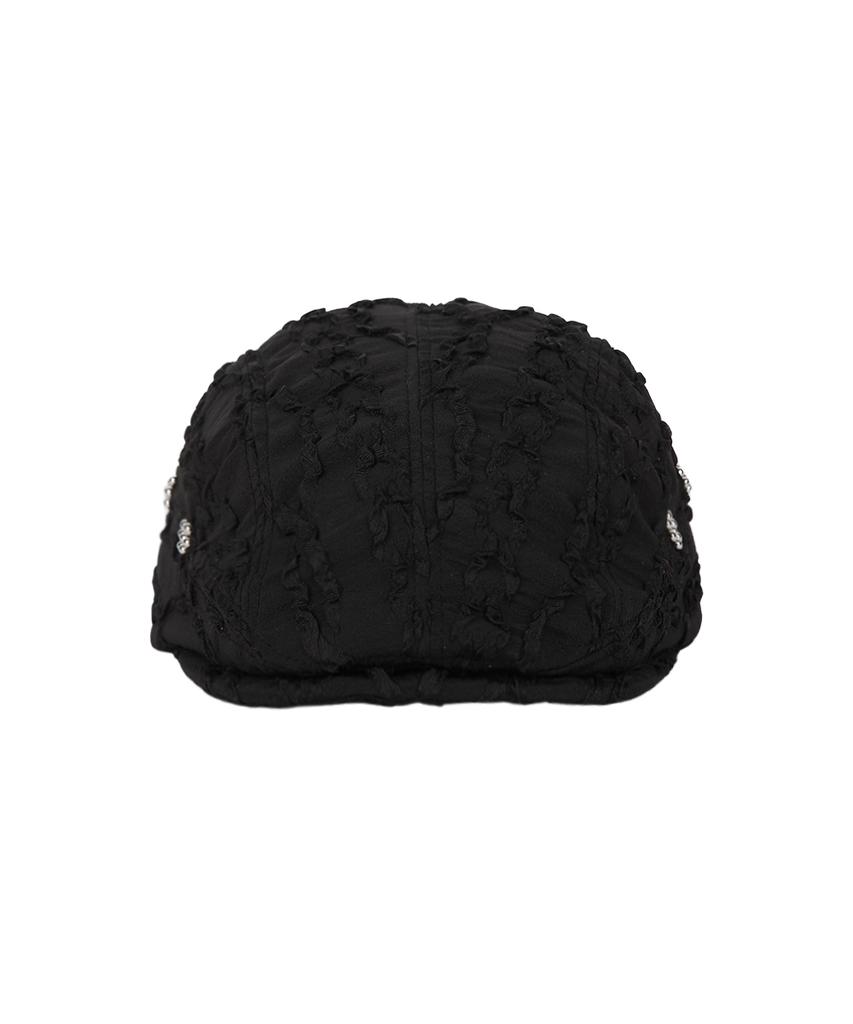 Jenadu Studded Flower Hunting Cap_Black