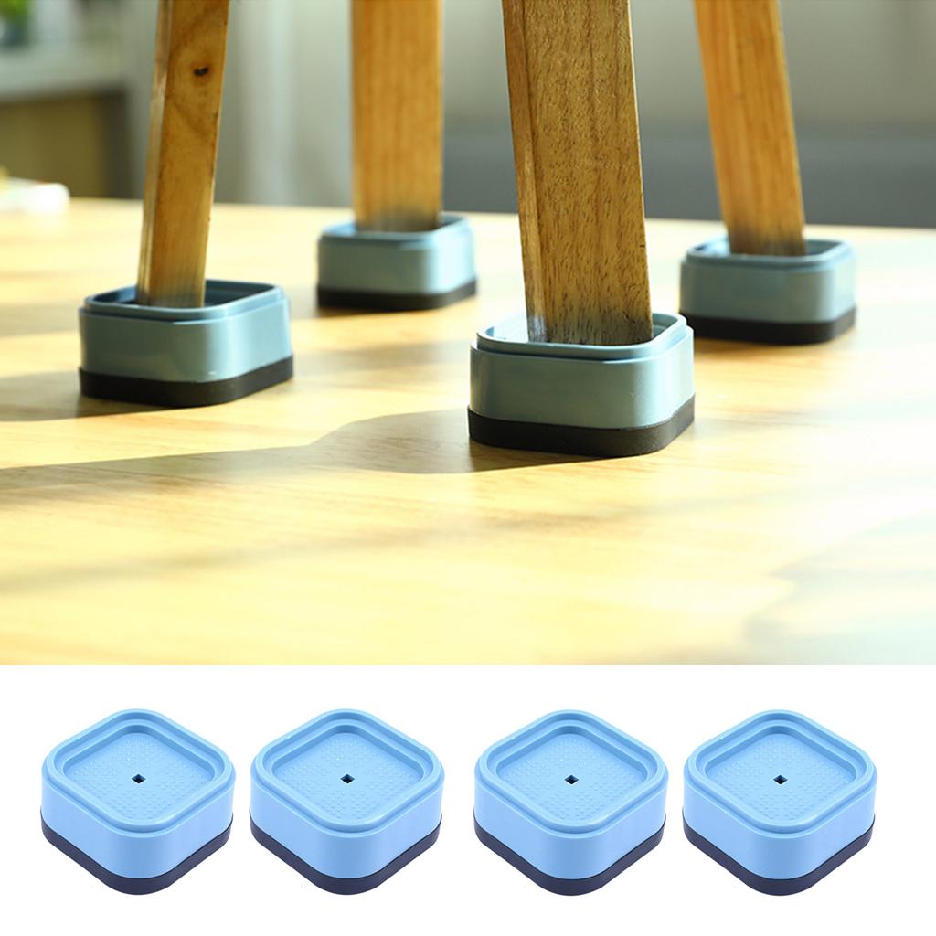 Pack of 4 Washing Machine Risers Adjustable Stackable Height Furniture Lifter for Desk Couch Chair Dorm Room Use