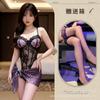 New sexy underwear, sexy leopard print onesie, sweet and cool temptation style uniform, pure desire to flirt pajamas qqny suit