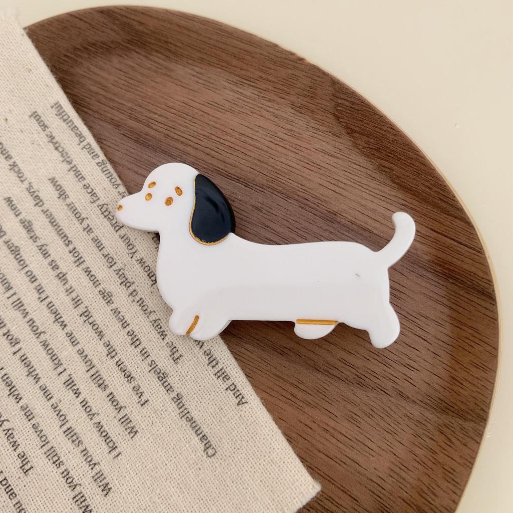 Cartoon Sausage Puppy Duckbill Hair Clips - Cute Hairpin for Bangs and Side Hair