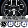 56mm Car Wheel Center Hub Cap Rim Cover Emblem Stickers For Mercedes Benz S320 W164 W203 W204 W168 C180 E320 Car Accessories CL1