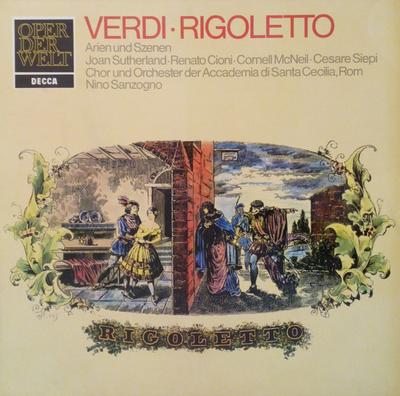 LP Record GIUSEPPE VERDI - JOAN SUTHERLAND, R - Rigoletto - Arien Und Szenen SMD1301 Decca Germany Classical Used