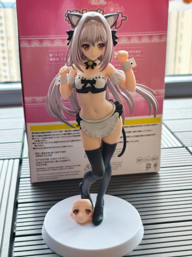 The Etiquette Of The Girl In The Near Moon, Sakura Xiaolu Luna, The Cat-Eared Maid, The Second-Dimensional Beautiful Girl 1/6 Box Figure